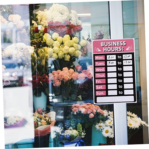 Miniatura 3 de Señales de horas hábiles signos de hora para barbería Señales abiertas regrabables cartel vendido impresora de pegatina pegatinas de bandera