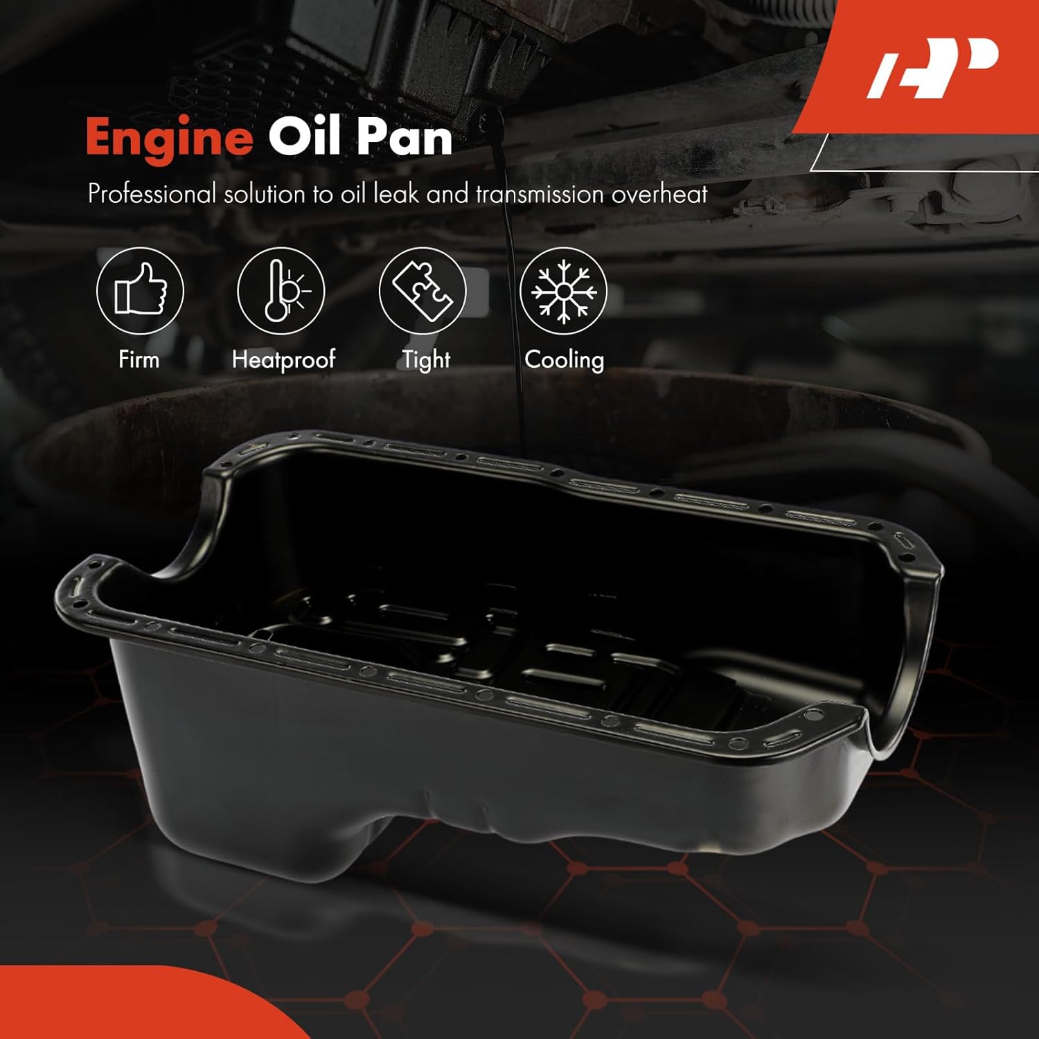 A-Premium Engine Oil Pan Sump with Drain Plug Compatible with Mercury Villager 1993-2002, Nissan Quest 1994-2002, V6 3.0L 3.3L