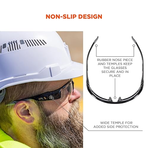 Miniatura 4 de Ergodyne Skullerz DAGR - Gafas de seguridad antiarañazos, antivaho y ANSI z87.1