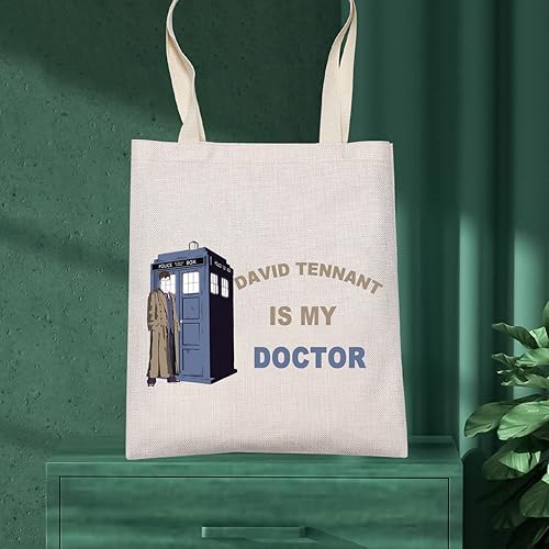 Miniatura 7 de LEVLO Who - Bolsa de maquillaje para cosméticos de David Tennant, regalo para fanáticos de David Tennant Is My Doctor, bolsa de maquillaje con