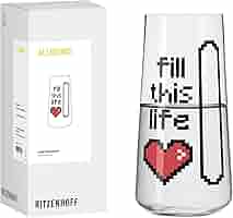 RITZENHOFF Allroundglas 600ml Bücher-Motiv - Made In Germany