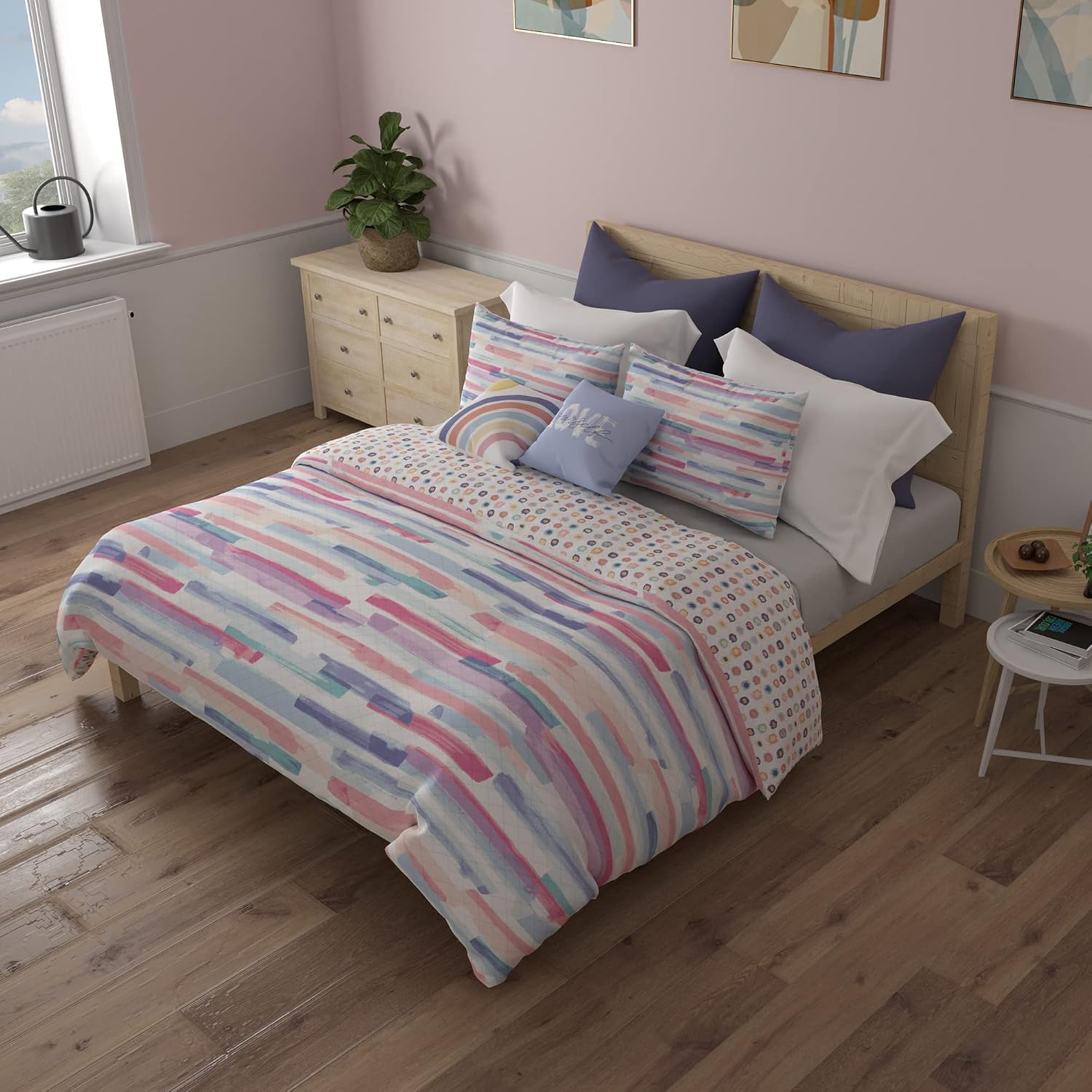 Donna Sharp Twin Bedding Set - 2 Piece - Smoothie Contemporary Quilt Set with Twin Quilt and One Standard Pillow Sham - Machine Washable