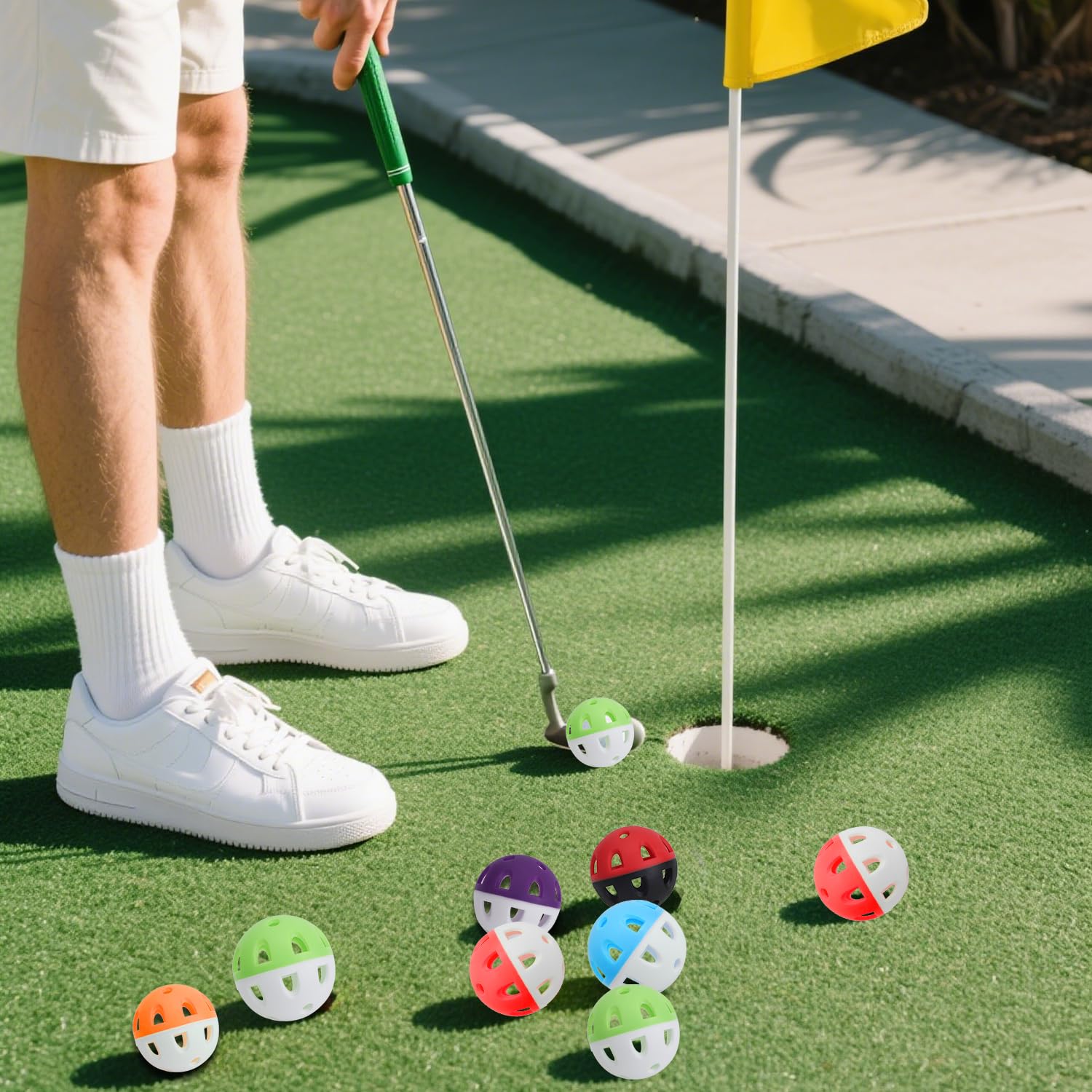Tinoaly 24 Pz Palline Allenamento per Baseball, Palline da Allenamento Baseball e Golf Piccole da 42mm Cave con Sacca con Coulisse per Colpire Lanciare Allenarsi in Battuta