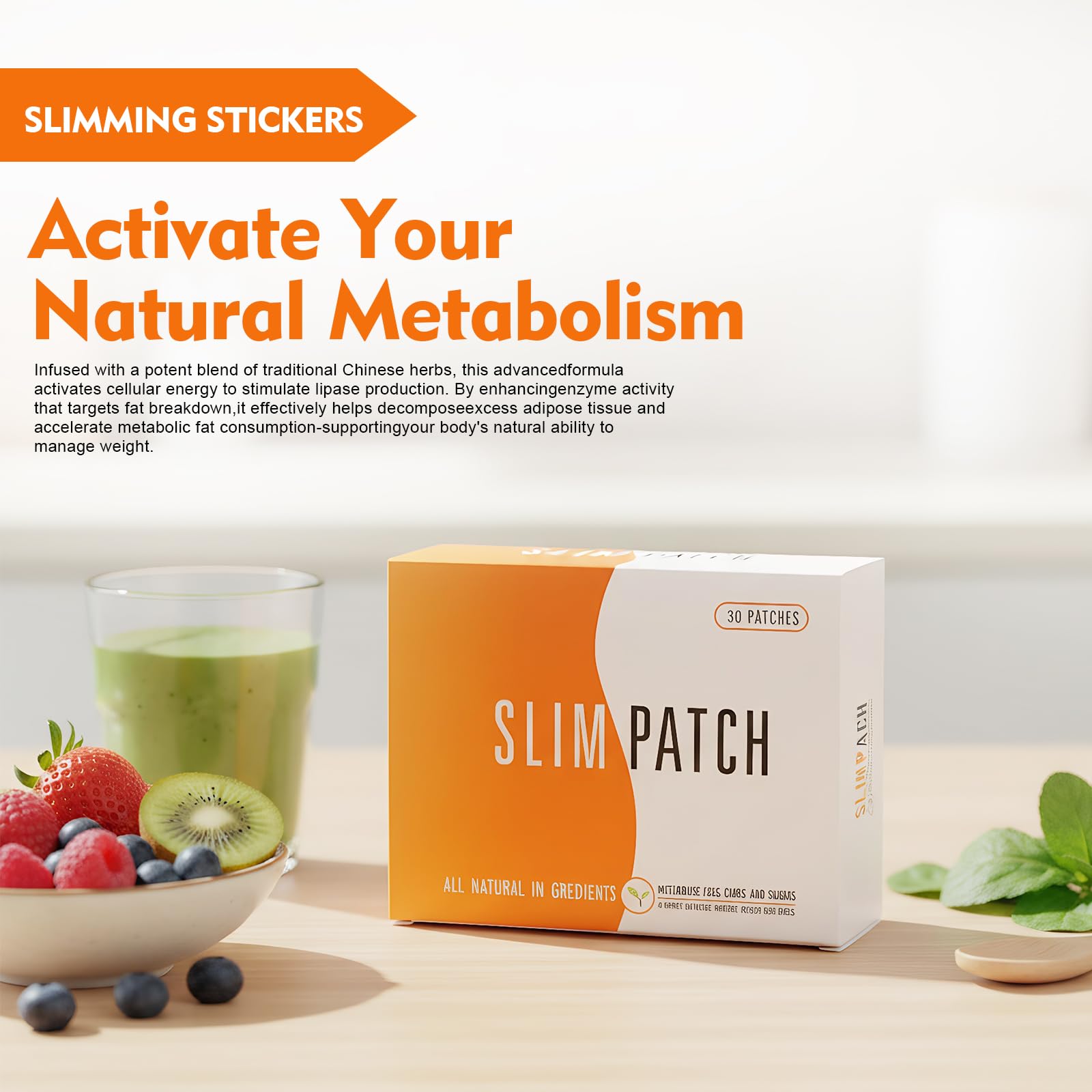 30pcs Slimming and Burning Abdominal Fat Reducer Patches – With Natural Extracts and Detox – Reduces Waist and Fast Weight Loss – For Women and Men - 5