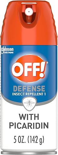 OFF! Defense - Aerosol repelente de insectos con picaridina, repelente de insectos con protección duradera contra mosquitos, 5 onzas