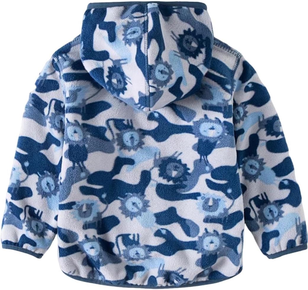 Baby Toddler Boys Girls Sherpa Fleece Lined Jacked Sweatshirt Fall Winter Autumn Warm Clothes with Hoodie