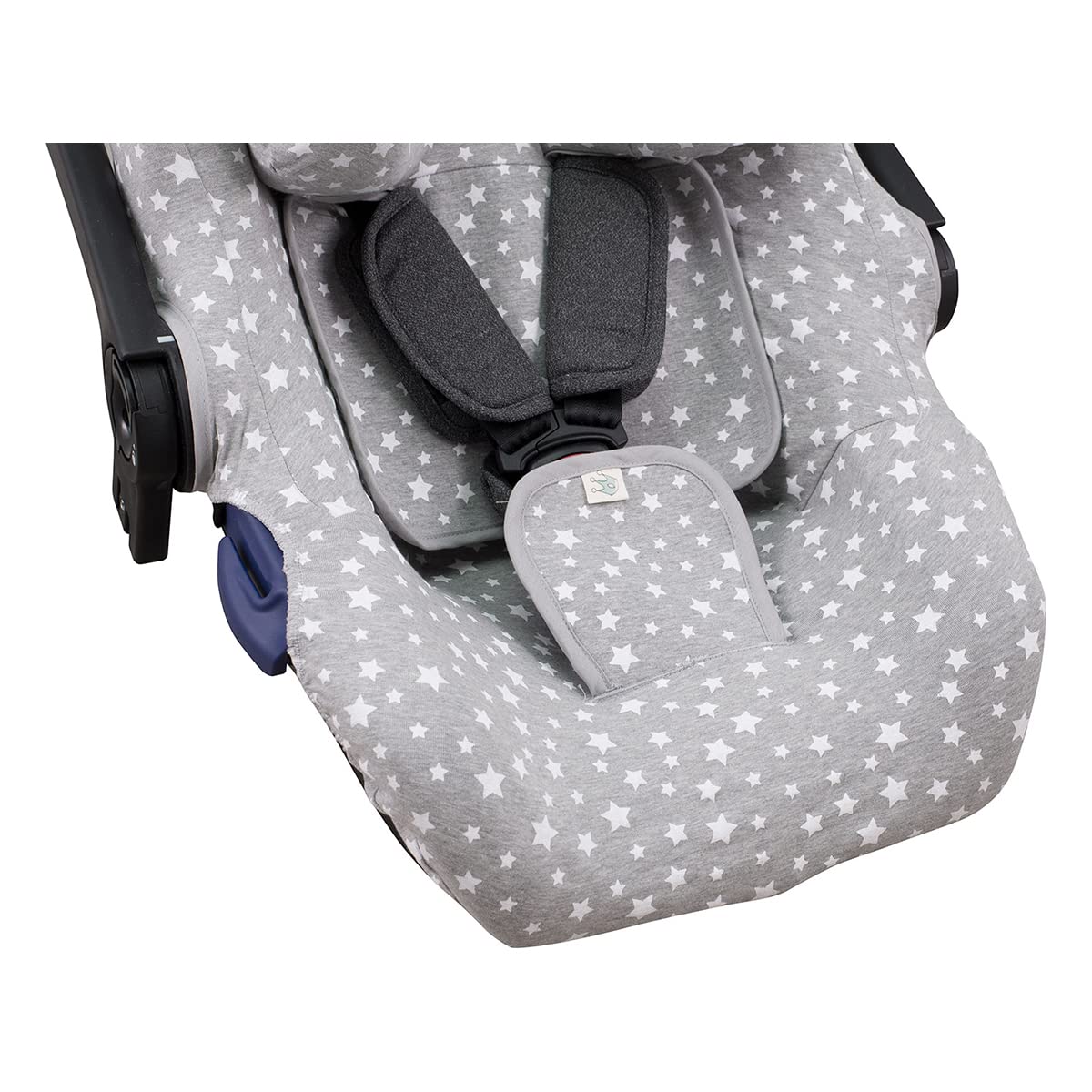 JYOKO KIDS Funda de Algodón para Silla Portabebé Compatible con Concord Neo y Jane Koos (White Star)