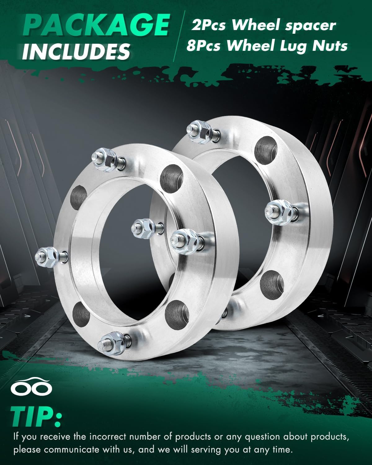 SCITOO 4Pcs Wheel Spacers 1.5" 4x156mm 3/8" x24 Studs 4 Lug Spacers Compatible for Ranger 800 for RZR 800 Wheel spacers