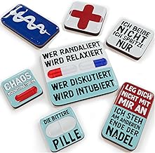 Fridge Magnets Set, Funny Magnets with Sayings, MFA Set of 7 Magnets Fridge, Gifts Nurse Accessories, Gift for Doctor, Passed Exam Nurse