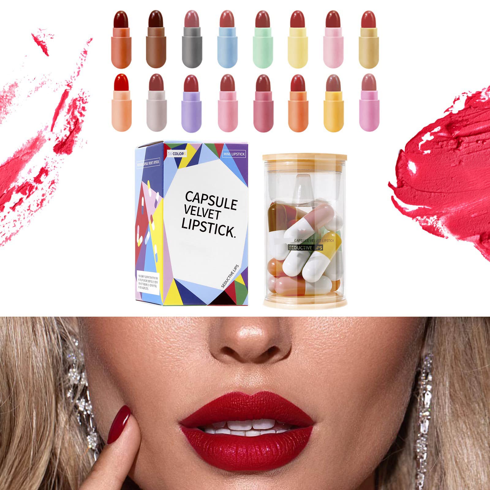 Amazon | 口紅 リップティント 女性 リップスティック コスメティック  
