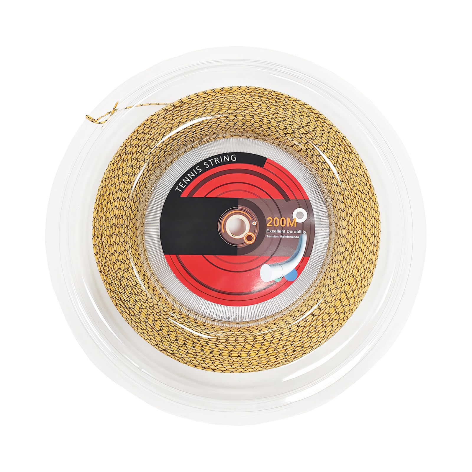 Corda da Tennis Intrecciata per Gioco | Ricarica in nylon multifilamento con risposta elastica e supporto stabile del corde