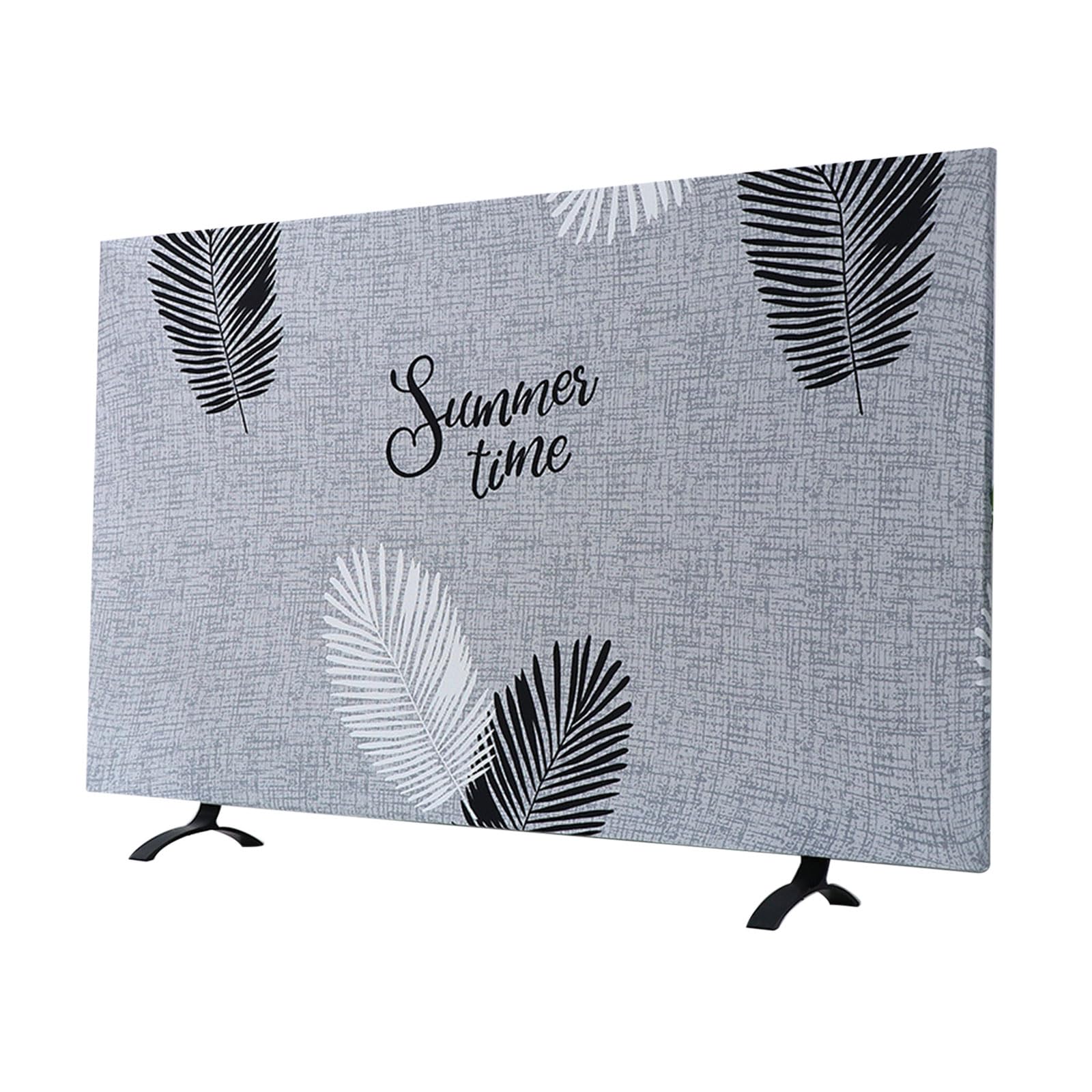 Housse anti-poussière extensible pour TV 85 pouces avec impression artistique élégante