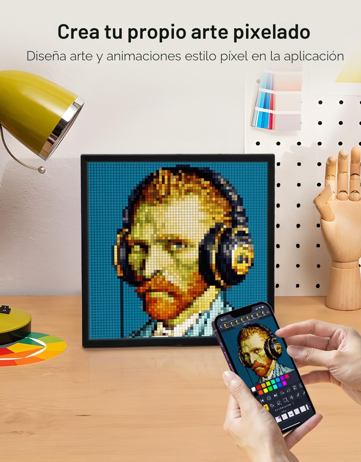 Amazon.com: Divoom Pixoo-64 - Marco Digital WiFi de Pixeles en la