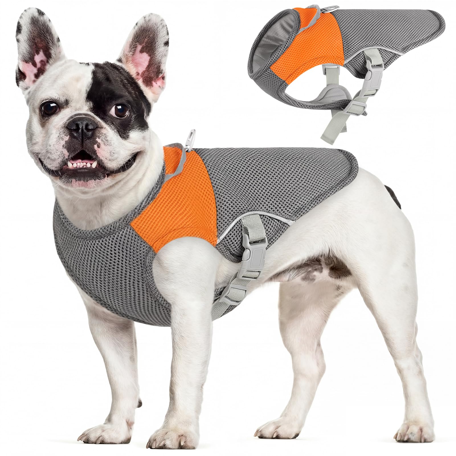AOFITEE Dog Cooling Vest Small Dog, Lightweight Cooling Jacket for Dogs, Breathable Dogs Cooler Shirt with Harness D-Ring, Pet Sun Shirt UV Protection