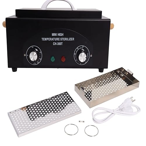 Esterilizador para herramientas de uñas, limpieza de metales de alta temperatura, equipo de tatuaje de 2 litros, alta temperatura para spa,