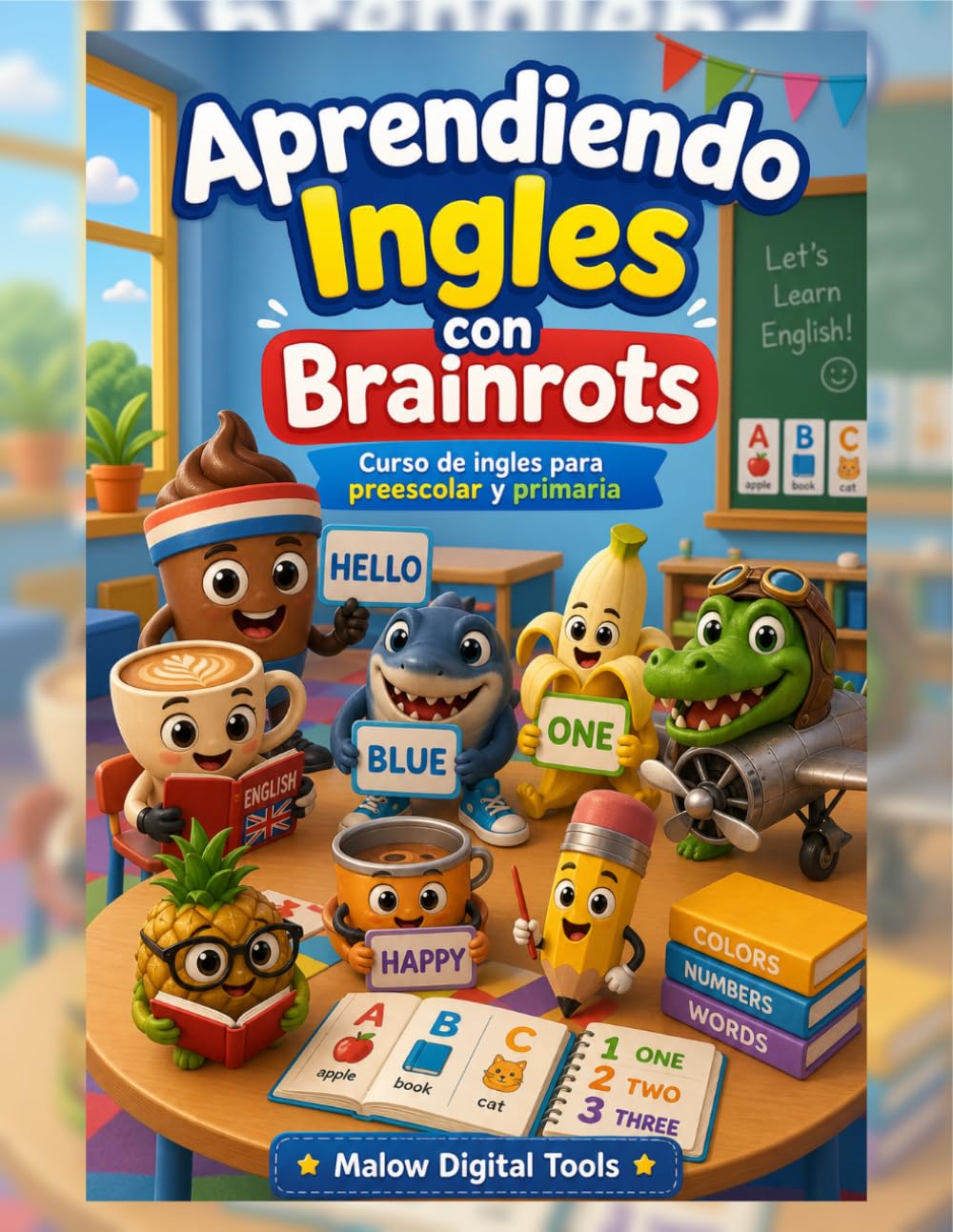 Aprendiendo ingles con brainrots: Curso de ingles para preescolar y primaria