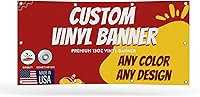 Custom Personalized Vinyl Banner Indoor Outdoor - Business Events Parties Weddings | Free Design by FactoryofStickers