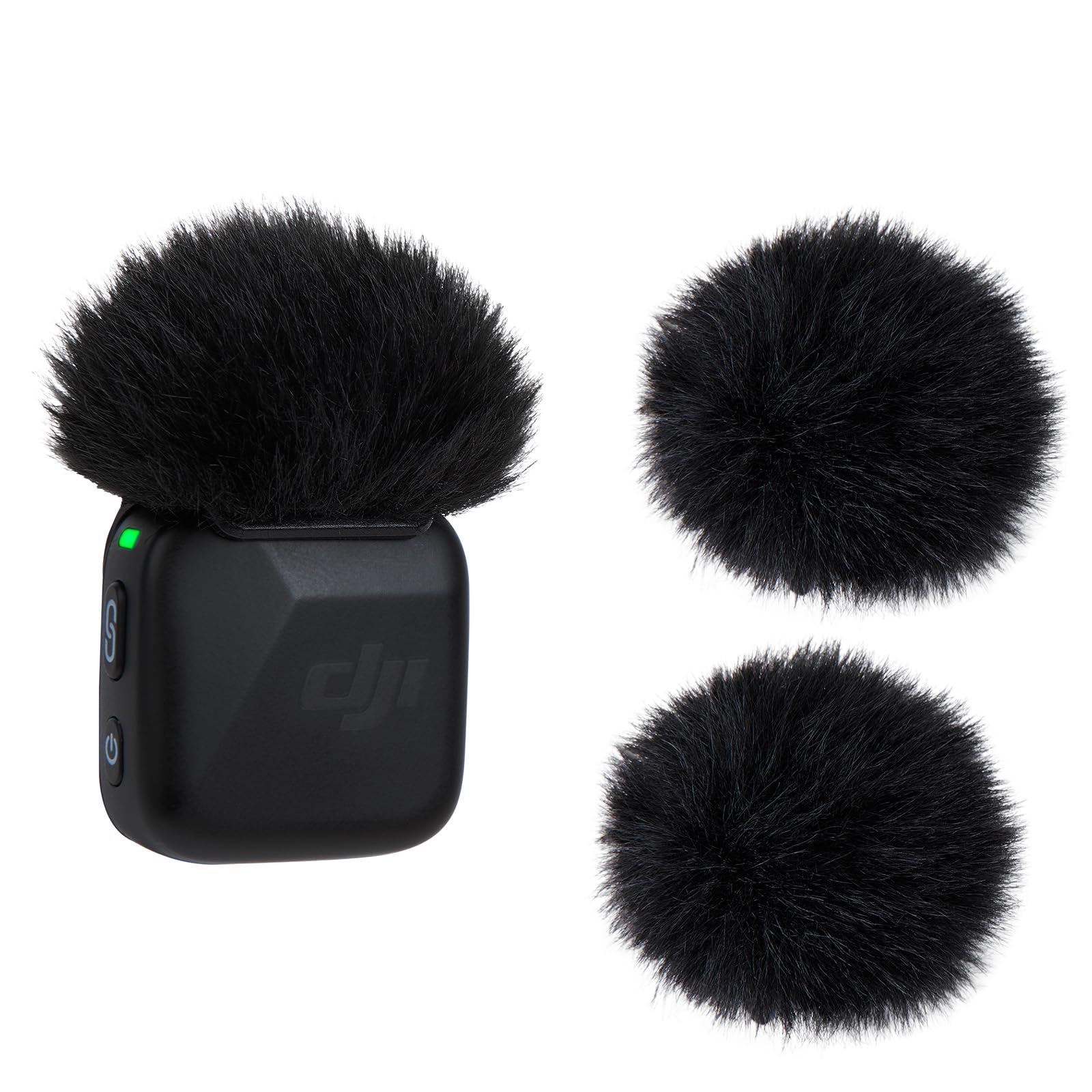 YOUSHARES DJI Mini Mic Wind Muff - 2 Packs Mic Windshield for DJI Mic Mini Wireless Lavalier Microphone to Reduce Wind Noise(Black)