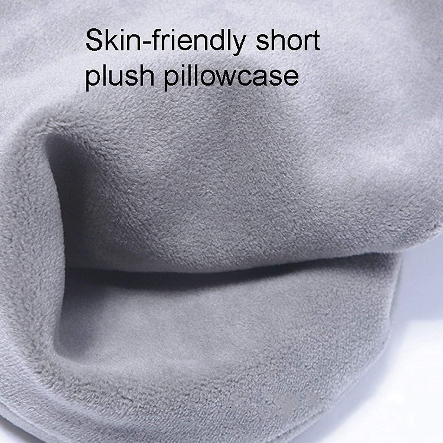 Travel Pillow Memory Foam - Head Neck Support Airplane Pillow for Traveling, Car, Home, Office, Travel Neck Flight Pillow, Washable Cover (Color : B)