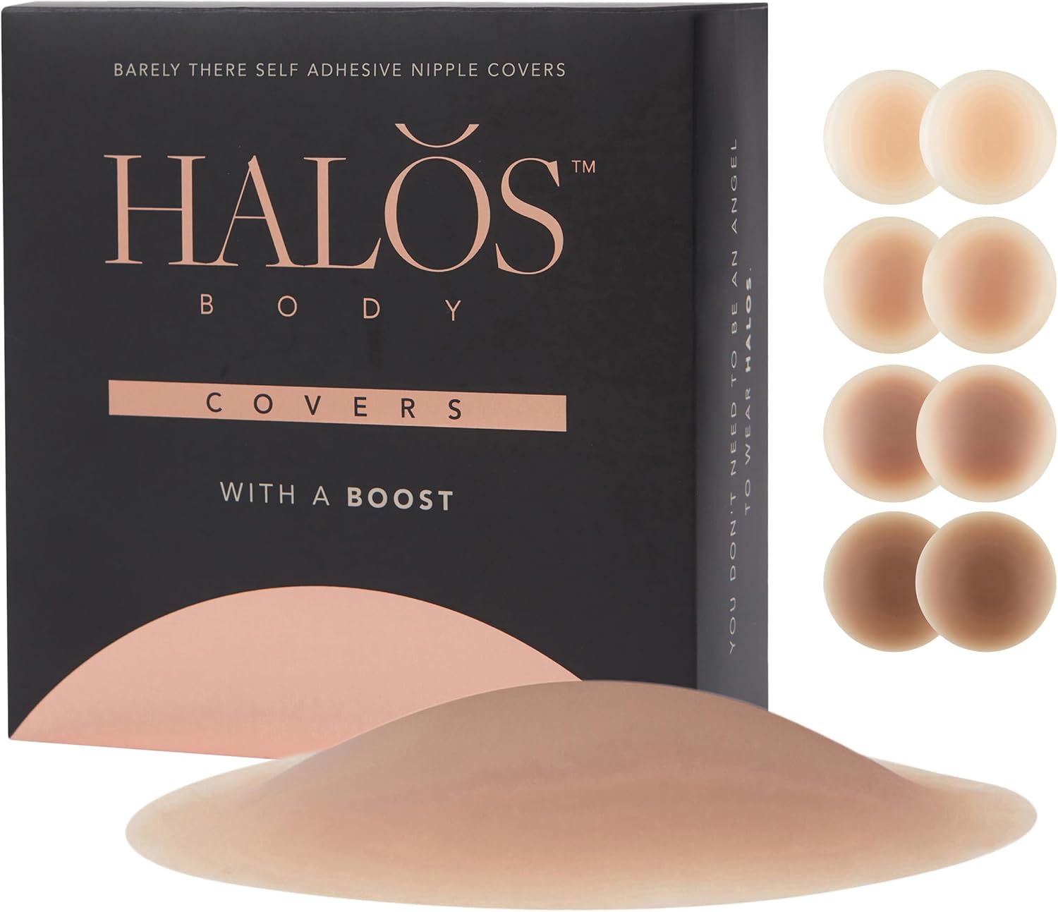 Padded Nipple Covers for Women — Enhanced Extra Coverage Pasties, No Show Invisible Nipple Covers Reusable