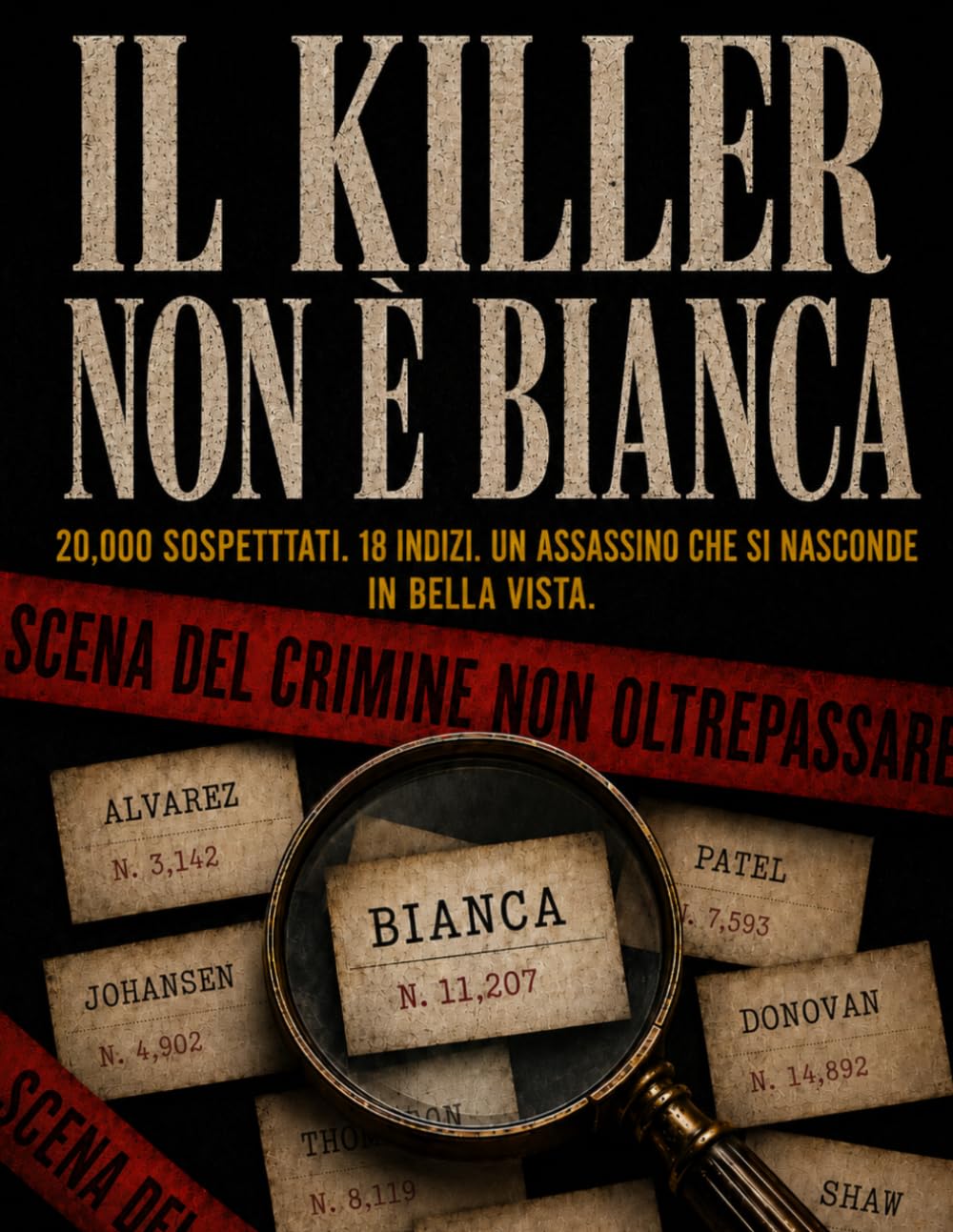 Il Killer Non È Bianca: 20.000 Sospettati, un solo colpevole. Trovalo tu (A Word Search Mystery Collection)