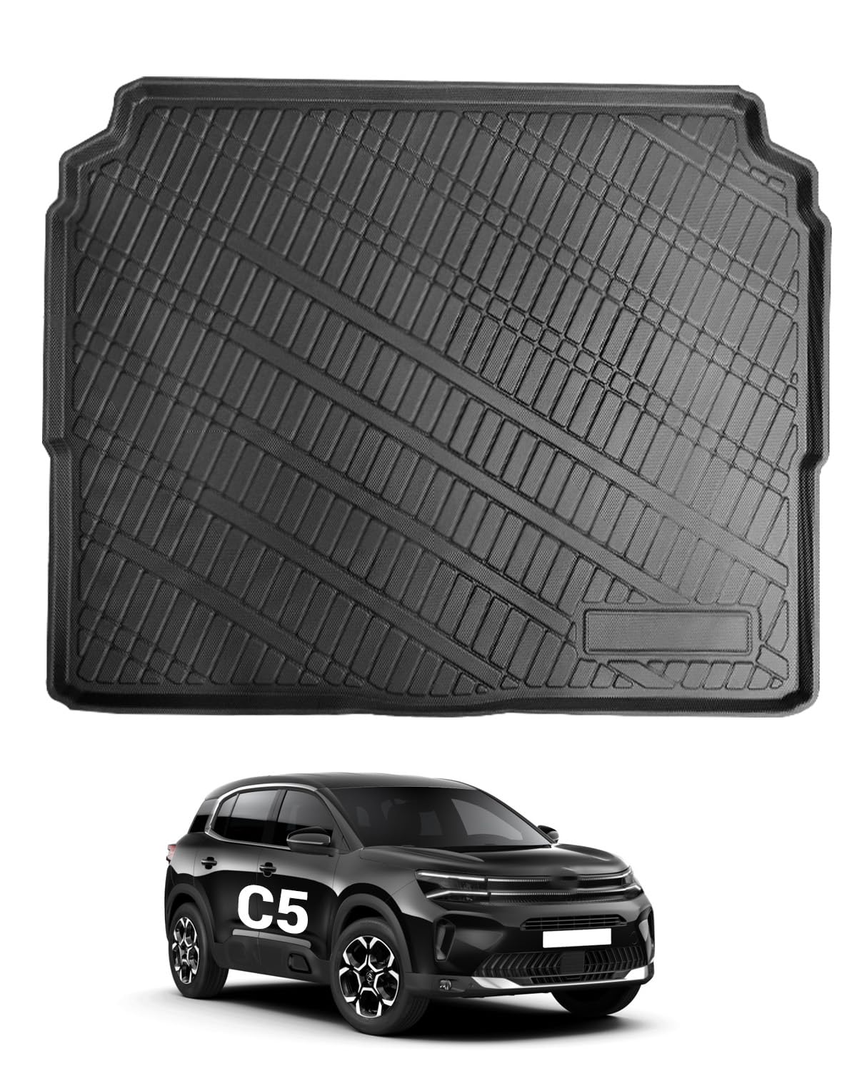 Protection Habitacle Citroën Tapis De Sol & Coffre 3D CITROËN C5 AIRCROSS 2017-2025 - TPE, Bords Hauts, Antidérapant Accessoire Auto 3d