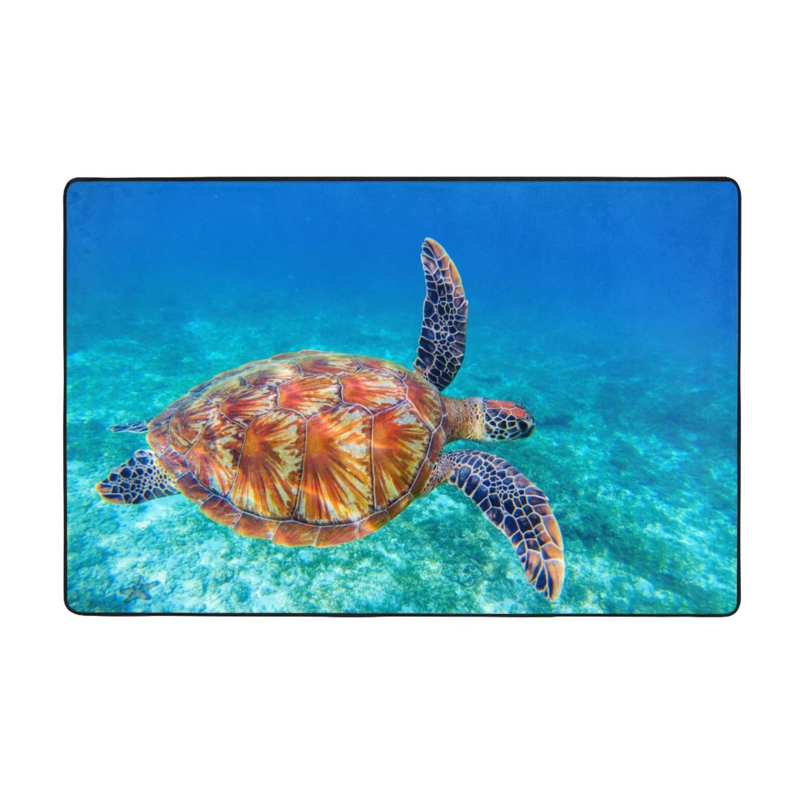 Tapis tortue de mer grand format pour sublimer la salle de jeux des enfants