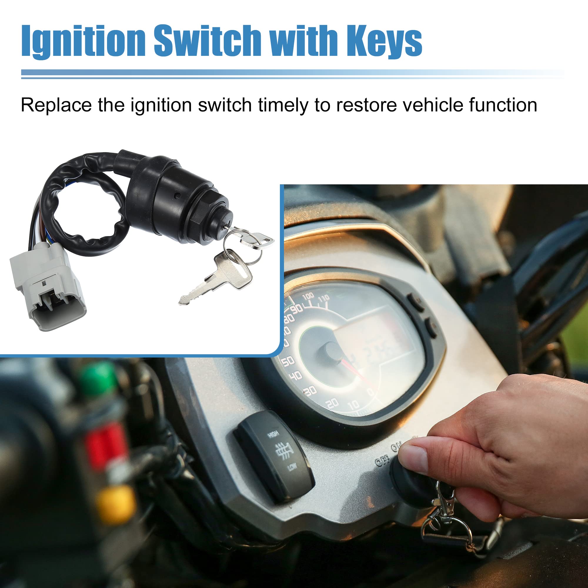 武具 hhkk Amazon.com: X AUTOHAUX ATV UTV Ignition Key Switch 3
