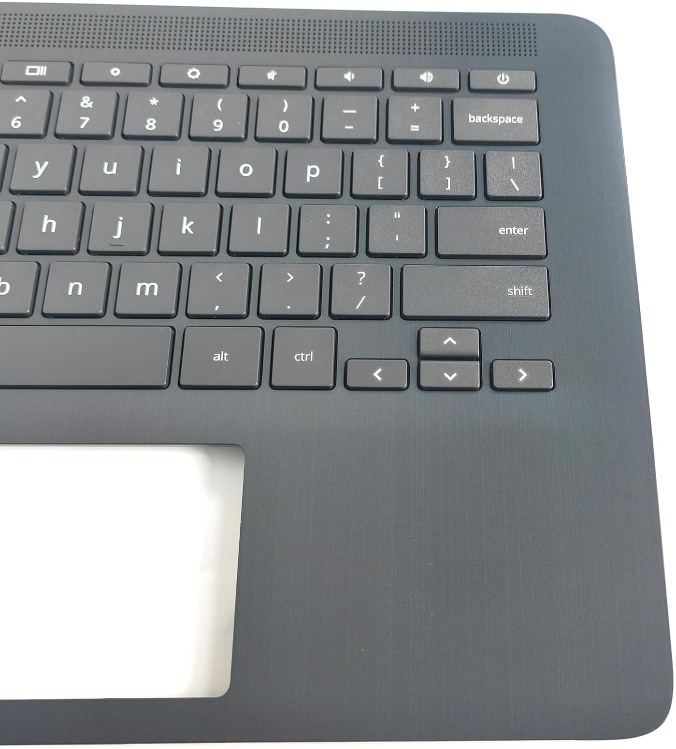 Replacement Upper Case Palmrest for HP Chromebook 14 G6 Series Laptop Keyboard Assembly Top Cover L90459-001 Gray