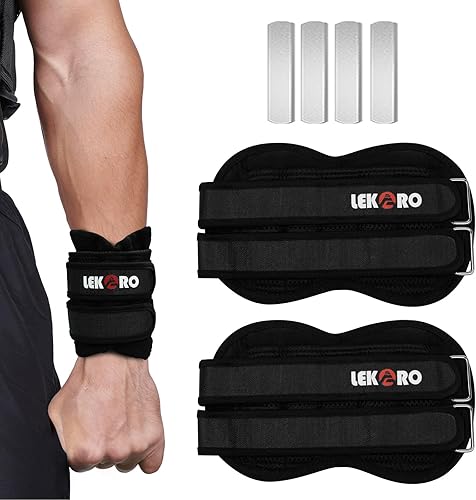 Pesas ajustables para muñeca y tobillo, peso extraíble para brazos y piernas para hombres y mujeres, fitness, entrenamiento de fuerza, correr,