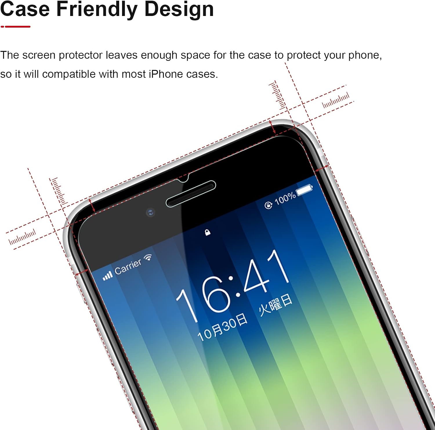 NIMASO Screen Protector for iPhone SE 2 / SE 3, HD Shatterproof Glass Screen Protector Compatible with iPhone SE 2020 (2rd) / SE 2022 (3rd) Generation 4.7 Inch (2 Pack with Easy-Installation Tools)