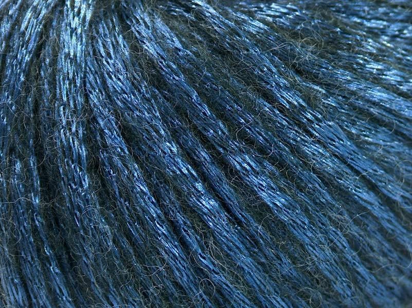 Miniatura 3 de Ice Yarns Rock Star, Metallic Shine, hilo de mezcla de poliamida acrílica de lana merina, 1.76 oz (1.76 onzas) 125 yardas (377.3 ft) 4 bolas (azul -