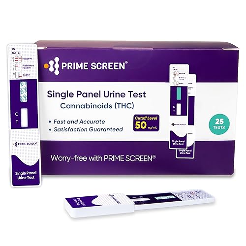 Prime Screen - Kit de prueba de drogas de marihuana Prime Screen - Prueba de detección de drogas en orina aprobada médicamente - Detección de