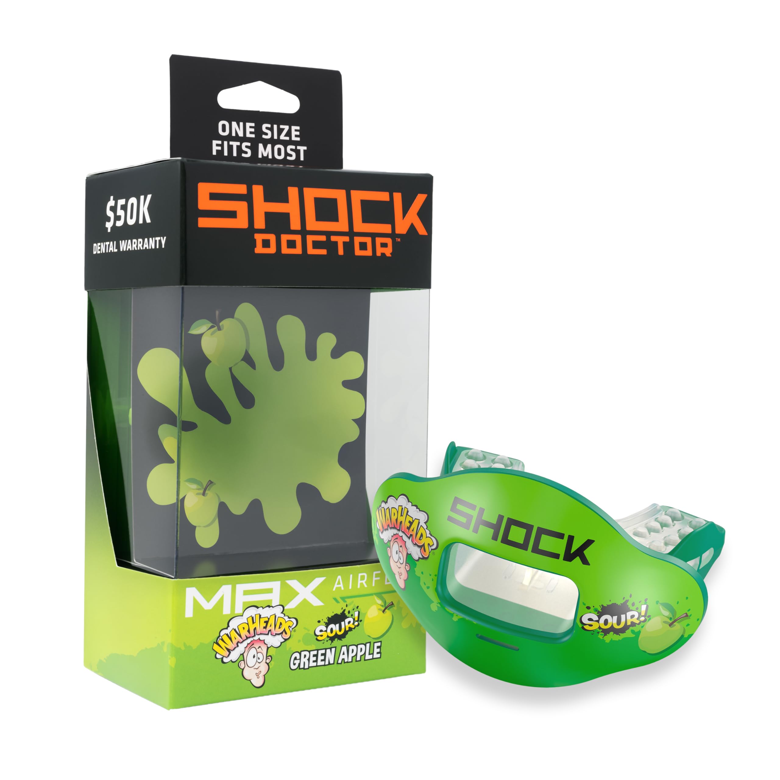 Kool Aid Lip Guard Mouth Guard - Max Air Flow, Full Mouth Protection Compatible with Braces, Lip Guard, Instant Fit Mouthguard for Football, Hockey, Lacrosse