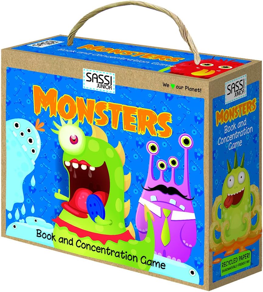 Monsters Sassi junior Book and Concentration