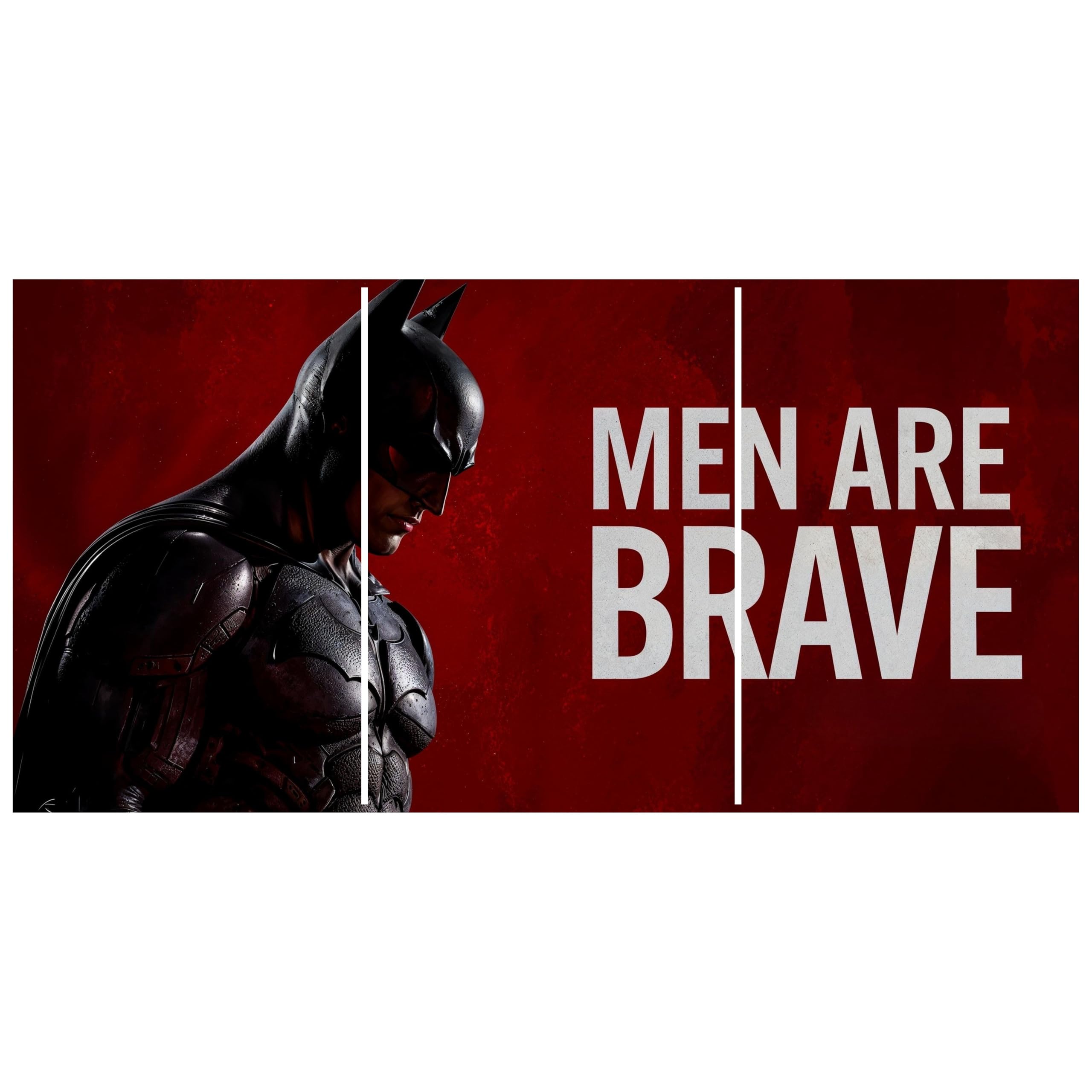 BLUE WALL DECOR A4 Split Wall Art Poster Set | High-Resolution Dark Hero & Motivational Quote Artwork | 300 GSM Glossy Paper | Premium Laminated Modern Home & Office Décor | Unframed Poster