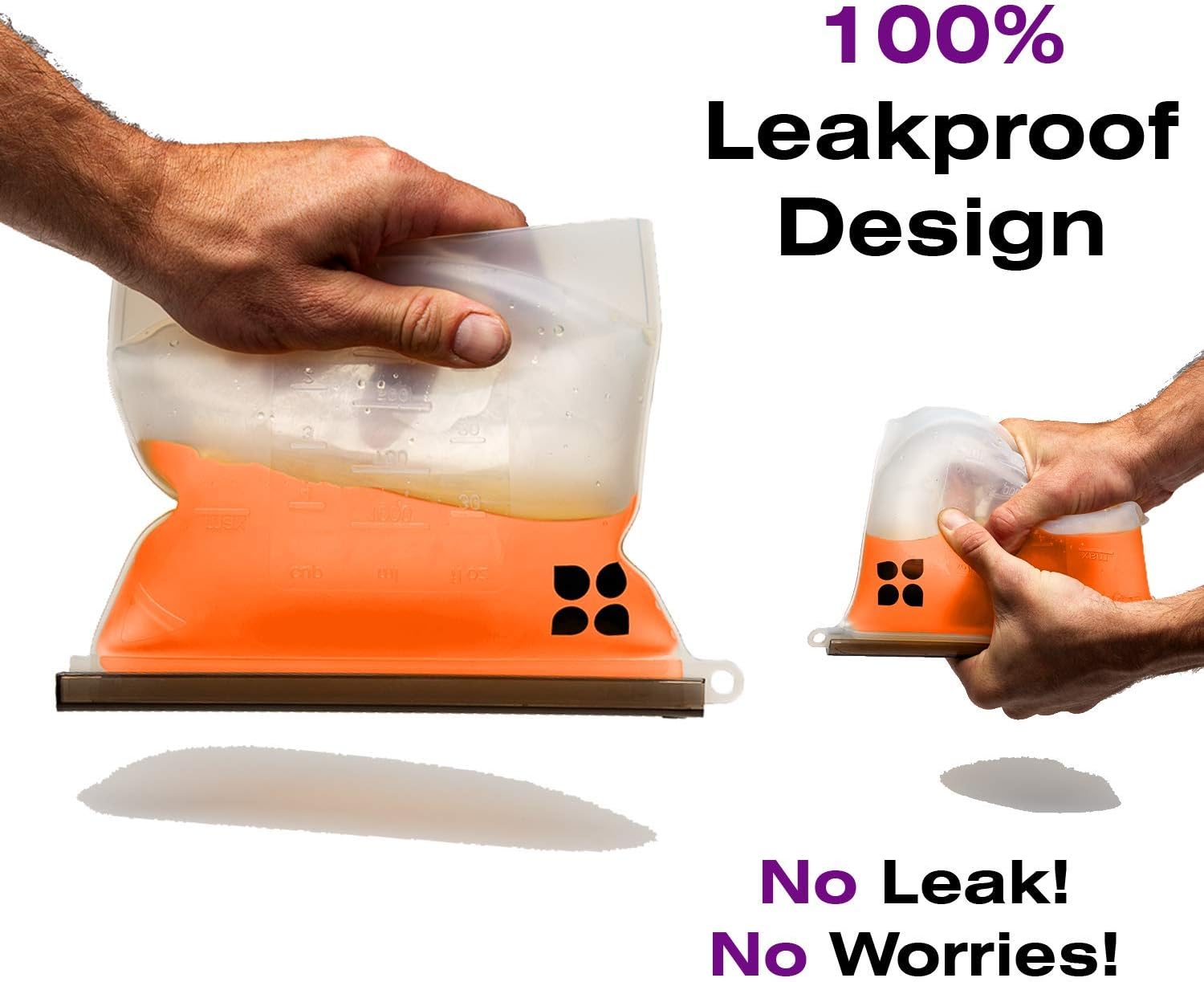 Silicone Bags Reusable | Eco Friendly | Sous Vide, Sandwich Bags, Snacks, Lunch Containers, Fruit, Vegetables | Great Meal Prep Containers & Food Storage Containers | 2 Large 50oz + 2 Medium 30oz image 5