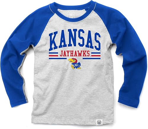 Miniatura 13 de Wes and Willy NCAA playera raglán de manga larga para niños