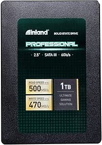 INLAND Professional 1TB SSD 3D NAND SATA III 6Gb/s 2.5" 7mm Internal Solid State Drive (1T)