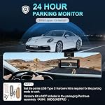 PERNIS 4K Cam avant et arrière Dash, STARVIS Capteur, Carte gratuite incluse, 2.4GHz WiFi Caméra double Dash pour voitures, intégrée GPS, Vision nocturne, senseur G, écluse d'urgence, 3,16'' IPS, Mode de stationnement(DS315)