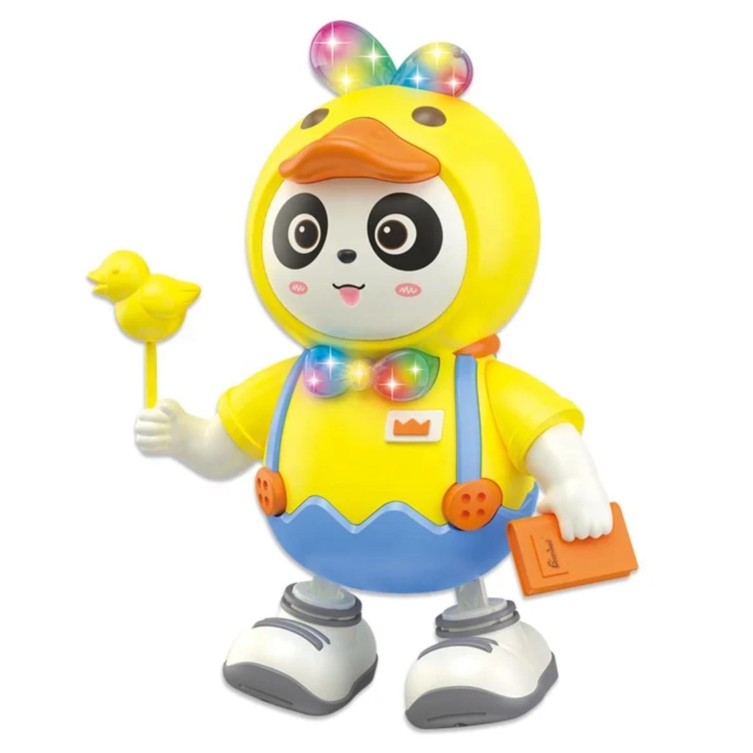 CASWAA Dancing Panda Robot: Interactive Walking & Dancing Electronic Toy for Kids with LED Lights, Adorable Dance Moves, Playful Wink, and Cheerful Music—Ultimate Entertainment for Boys and Girls!