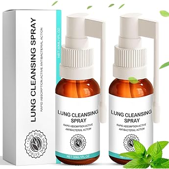 Herbal Spray 2 x 30 ml Lung Cleansing Spray Herbal Cleansing Lung Spray Herbal Lung Cleaning and Repair Spray Lung Cleaning Spray Herbal Lung Cleansing Suitable for Daily Use