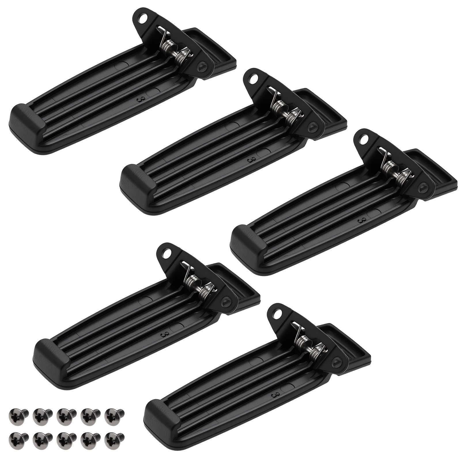 LT Easiyl 5Pcs Belt Clip with Screws Compatible with Tytera MD-380 Retevis RT3 Two Way Radio