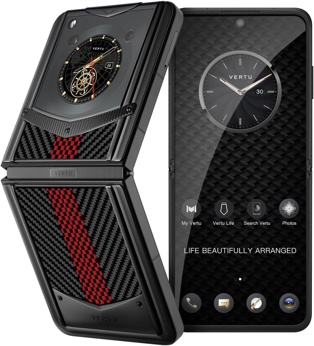 VERTU IRONFLIP Custom Carbon Fiber Flip Cell Phone, Tanzania Ubuy