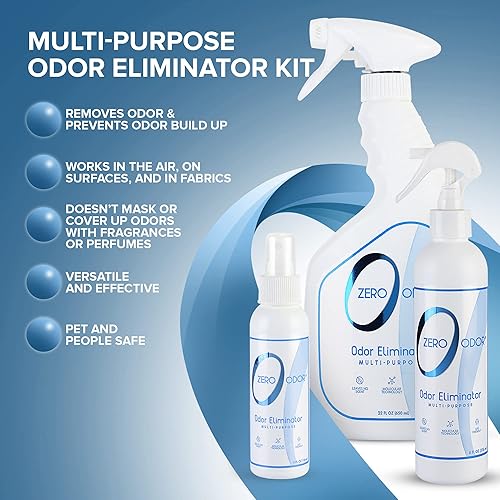 Miniatura 2 de Zero Odor - Kit de eliminación de olores multiusos para el hogar - Elimina el olor del aire y la superficie, repuesto de 64 onzas, paquete de 2 -