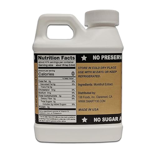 Miniatura 6 de Monk Drops Edulcorante líquido 100 de fruto del monje no glucémico cero calorías cero azúcar sin agua añadida concentrado de fruto del monje 350