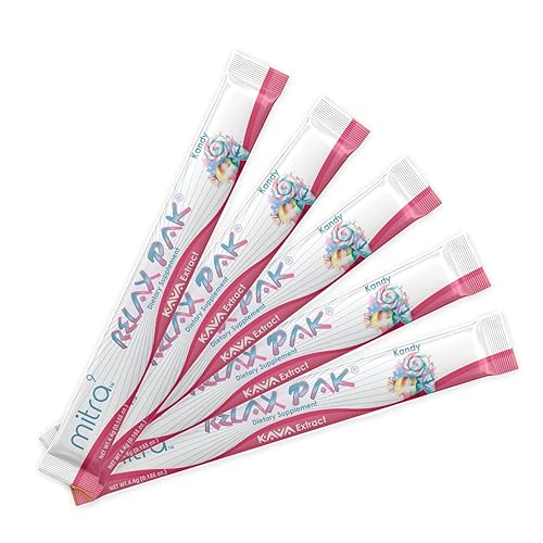 MITRA-9 Kava Powder RelaxPak - Paquetes de polvo de extracto de Kandy Kava Potenciador del estado de ánimo A base de plantas Promueve la calma y
