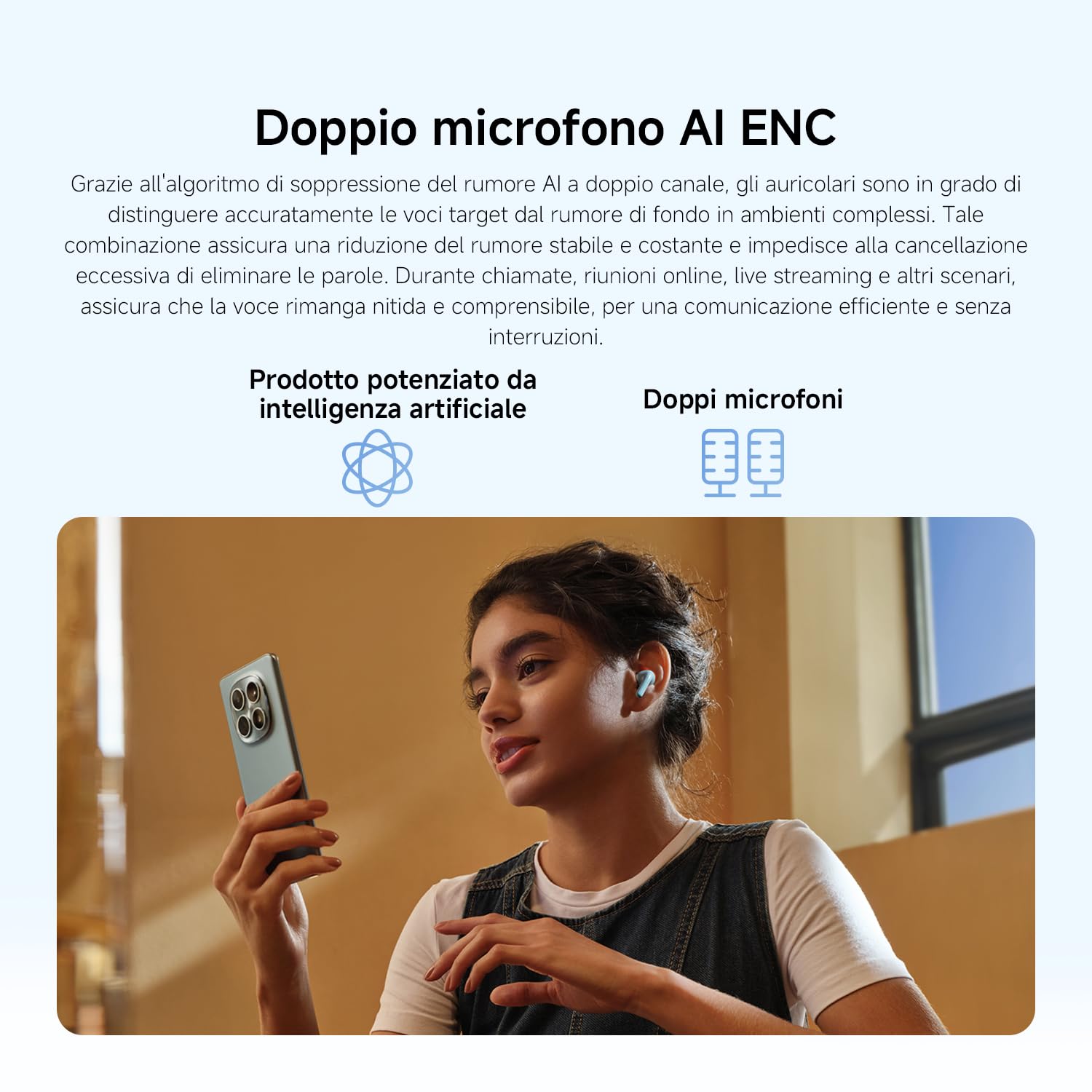 XIAOMI Redmi Buds 8 Lite: cuffie TWS in-ear con cancellazione del rumore fino a 42 dB, driver da 12,4 mm per bassi potenti, autonomia fino a 36h, 5 EQ e Bluetooth 5.4, Nero - 5