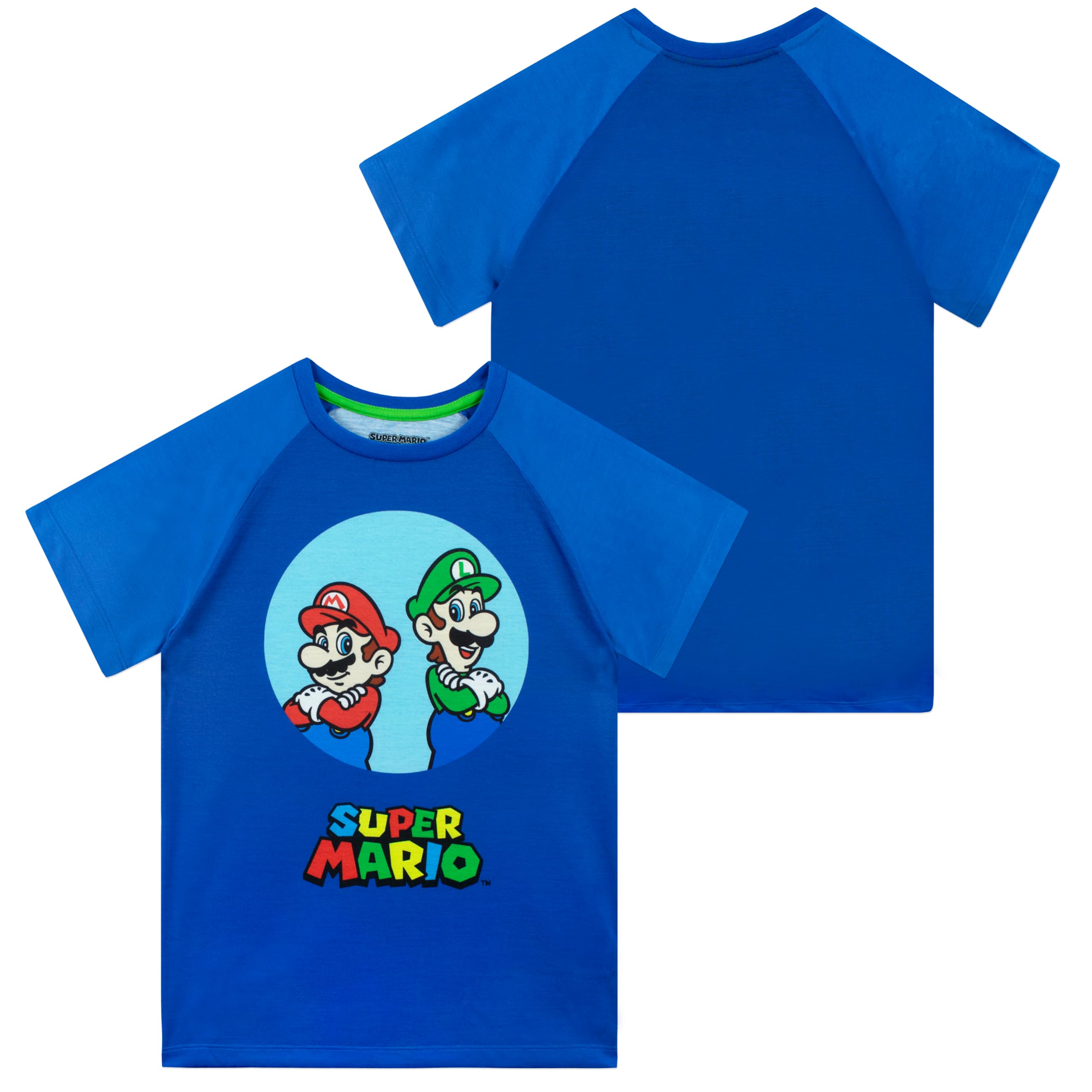 Piżama Super Mario | Piżama Chłopięca Mario I Luigi | Chłopięce Krótkie Piżamy | Oficjalne Towary Mario