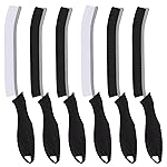 TQRR Hard Bristle Crevice Cleaning Brush-Thin Gap Scrub Brush, Small Cleaning Brush, Grout Brush, Kitchen Brush, Cleaning Tools for Toilet, Bathroom, Sink, Home, Household, Window (6, Black)